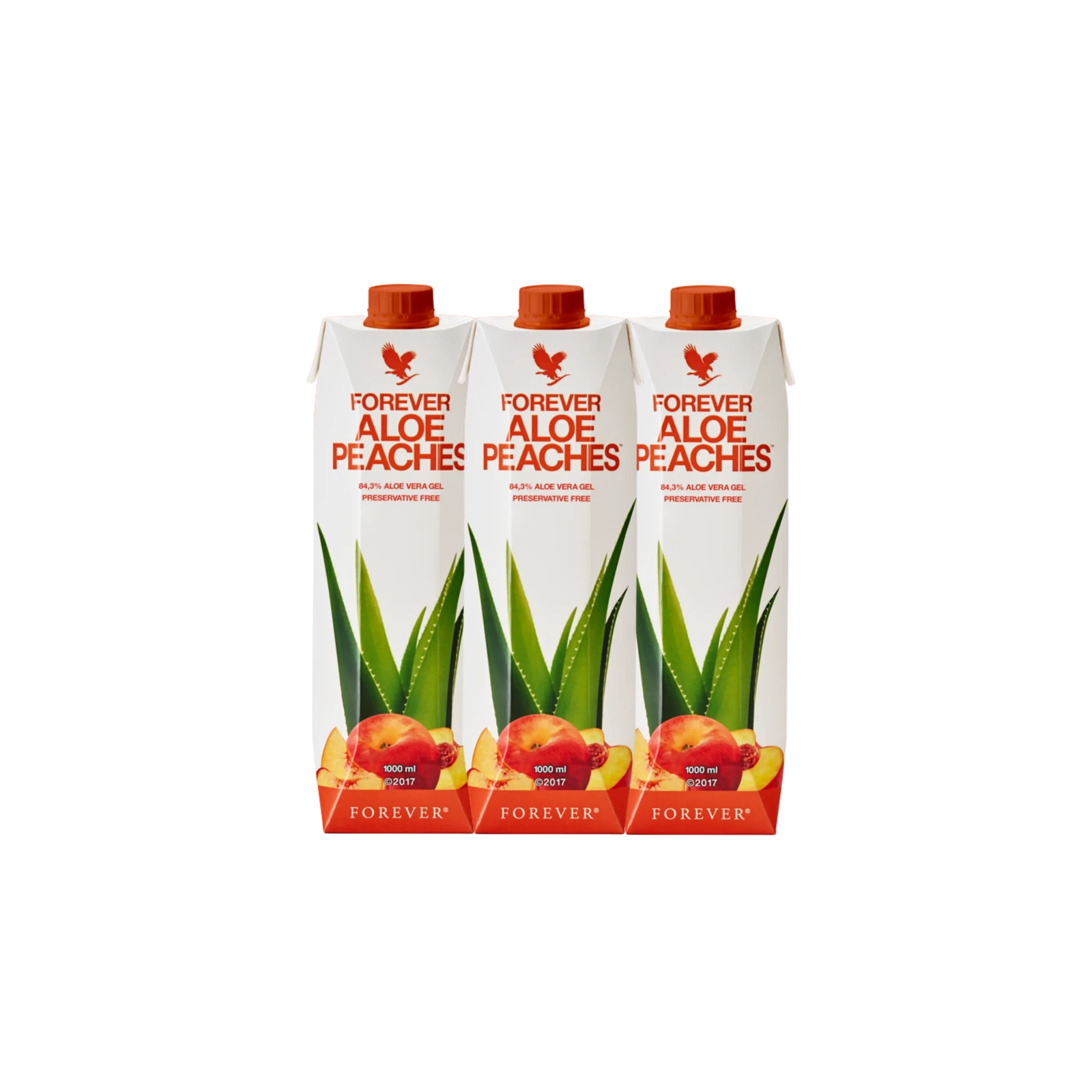 Pack Forever Aloe Peaches - 3 Bouteilles De Jus D’Aloe Vera à La Pêche, Bien-être Garanti !